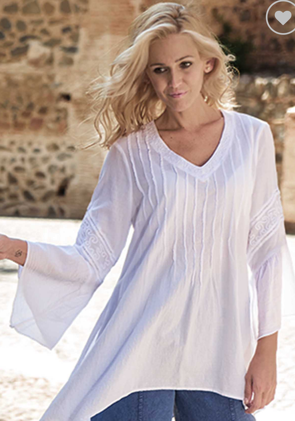 Plus Size Aitana Cotton Tunic (S19-739)
