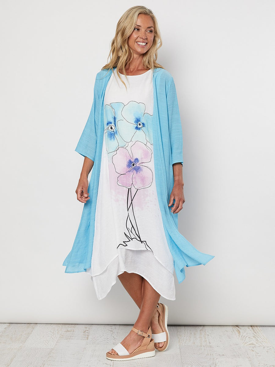 Clarity Floral Print Sleeveless Dress