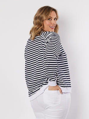 Threadz Star/Stripe Cotton Sweatshirt