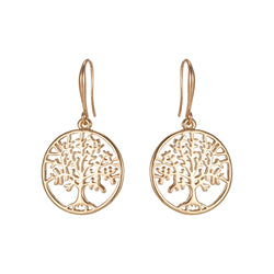 Tree of Life Earings ( Gold )