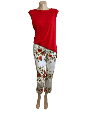 Jillian Stretch Sleeveless Red Top, Top, Jillian - Dressed By Swish