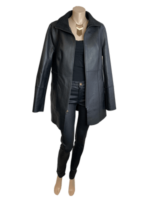 Kesta Long Line Reversible Suede / Leather Long Line Jacket, Jacket, Kesta - Dressed By Swish