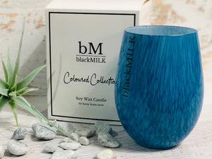 blackMILK Luxurious Soy Wax Candle - Navy Speckled (Camelia & White Musk)