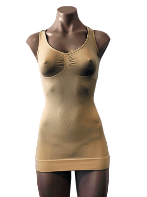 Ambra Seamfree Longline Support Vest - Nude, Basic, Ambra - Dressed By Swish