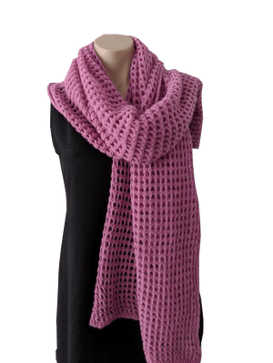 Merino Snug Avoca Lace Knit Large Merino Wool Scarf, Scarf, Merino Snug - Dressed By Swish