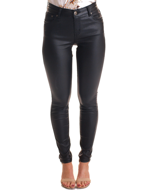 Wakee Leatherette Pant 60106, pants, Wakee - Dressed By Swish