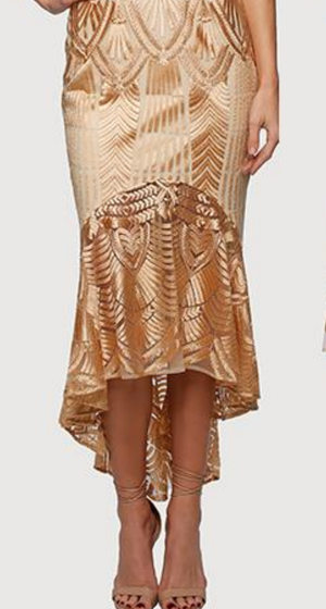 Pizzuto Zenith Limited Edition Dress Gold, Dress, Pizzuto - Dressed By Swish
