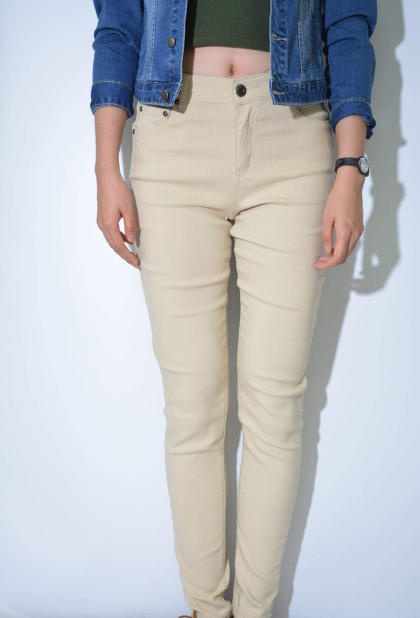 Wakee Jegging Stretch Jean Sand, , Wakee - Dressed By Swish