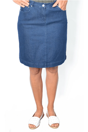 Cordelia Street Midi Denim Skirt, Skirt, Cordelia Street - Dressed By Swish