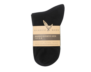 Bamboo Black Socks Thin