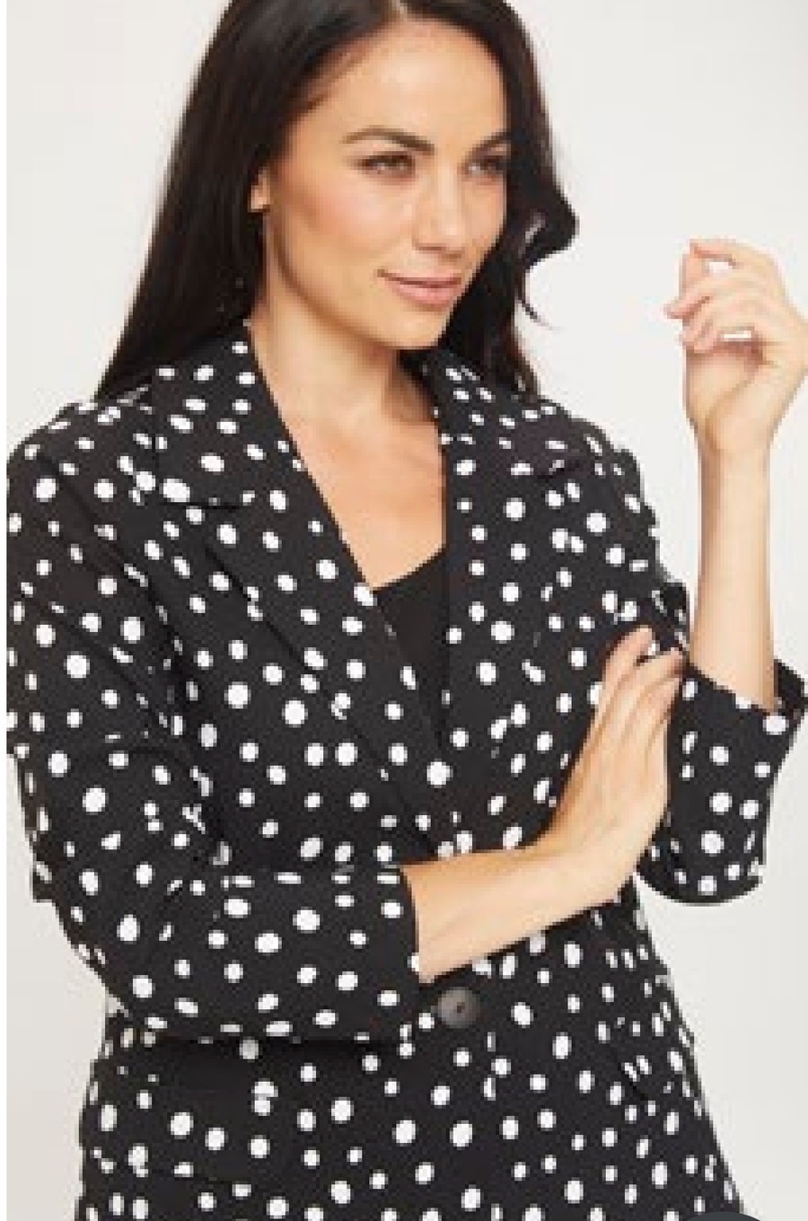 Philosophy AVA Black and White Spotted Blazer
