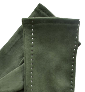Olive Green with White Stitching Gloves