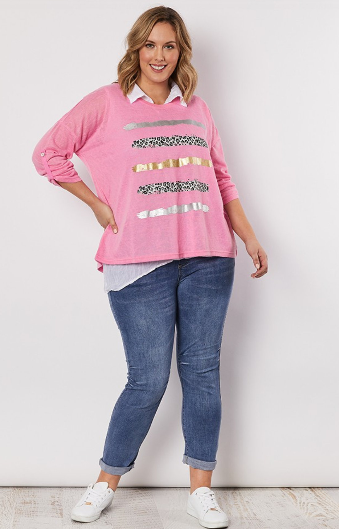 Plus Size Aitana Cotton Tunic (S19-739) - Gretty Zueger