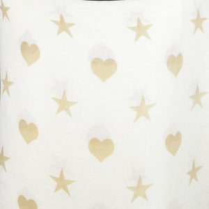 Taylor Hill  Grey Star And Heart Print Scarf