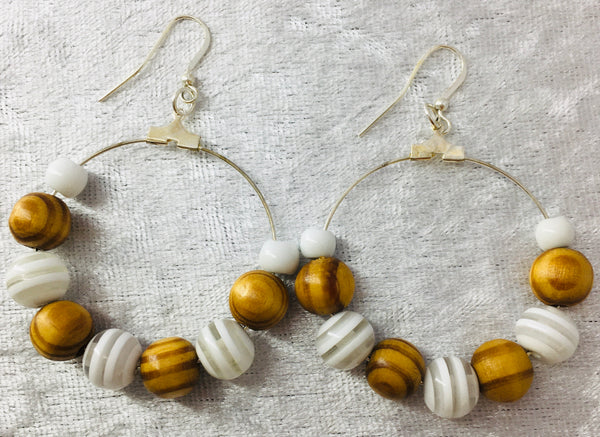 We Too Are One Sotera Resin Bead Mix Hoop, Earings, We too are one - Dressed By Swish