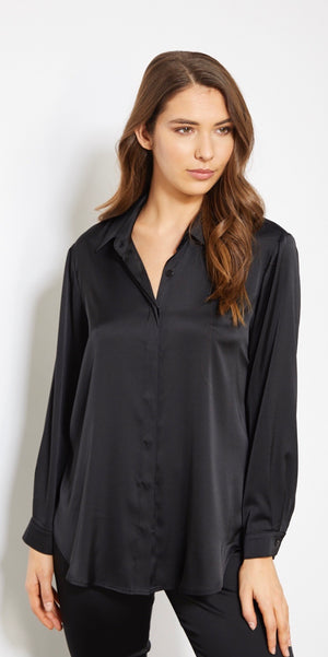Philosophy Carolina Long Sleeve Blouse Black, Blouse, PHILOSOPHY - Dressed By Swish